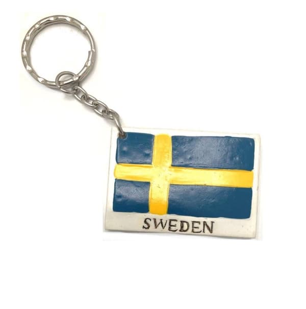 Sweden flag key ring
