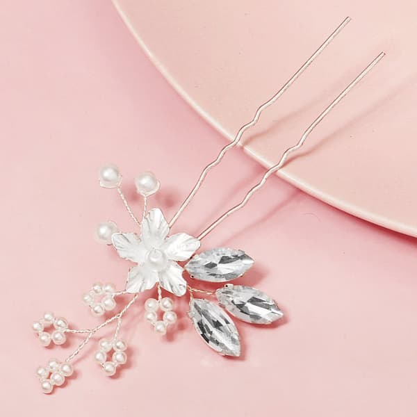 INF Glitrende Rhinestone hårnål