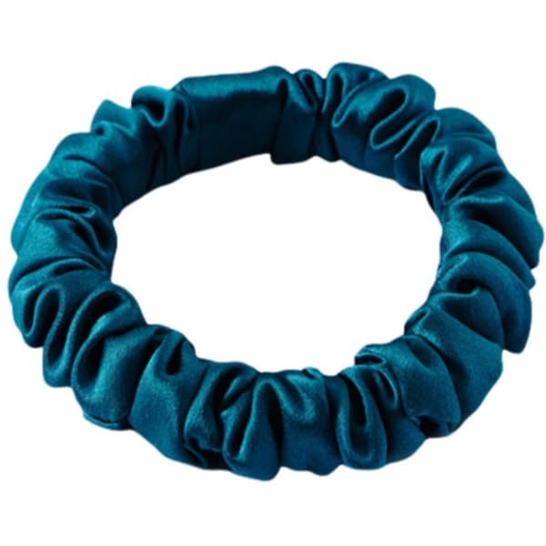 INF 2 Pack Pure Mulberry Silk Hair Scrunchies naisille Sininen