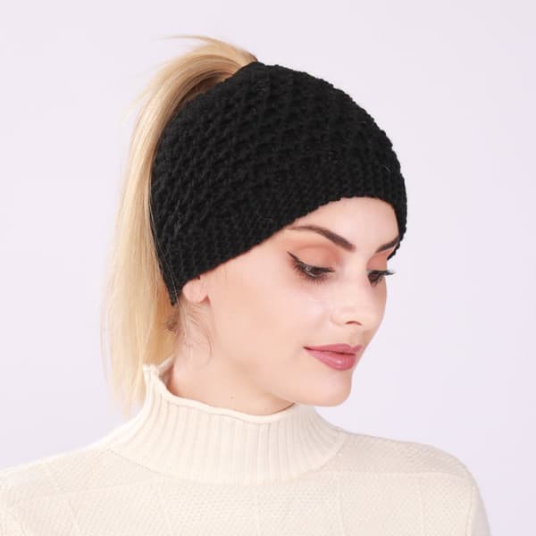 INF Chunky Knit pandebånd, varm vinter hovedindpakning til kvinder 0