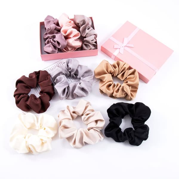 INF Vintage hår scrunchies sett