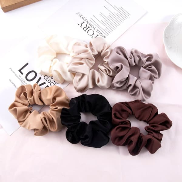 INF Vintage hår scrunchies sett