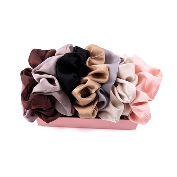 INF Vintage hår scrunchies sett