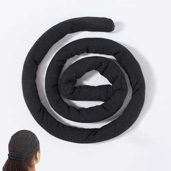 INF Dirty Braids Hestehale Wrap, Høy Hestehale Spiral Lock Dreadlocks Hårstykke Sort