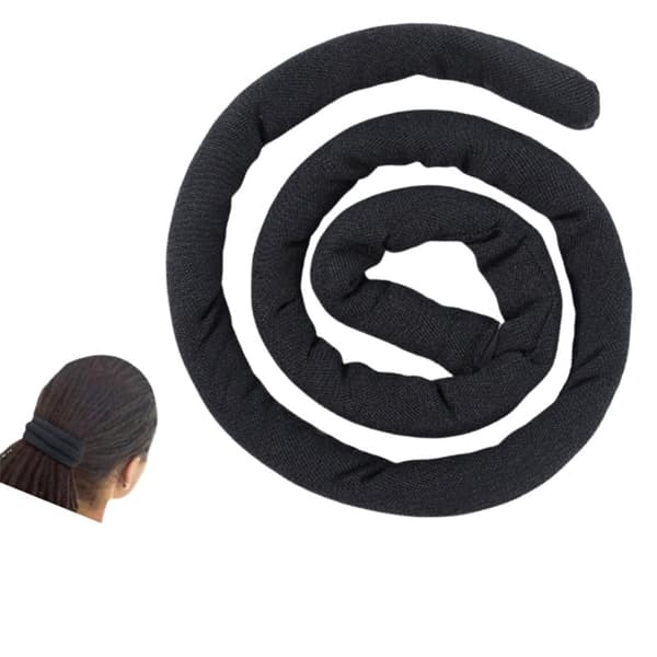 INF Dirty Braids Hestehale Wrap, Høy Hestehale Spiral Lock Dreadlocks Hårstykke Sort