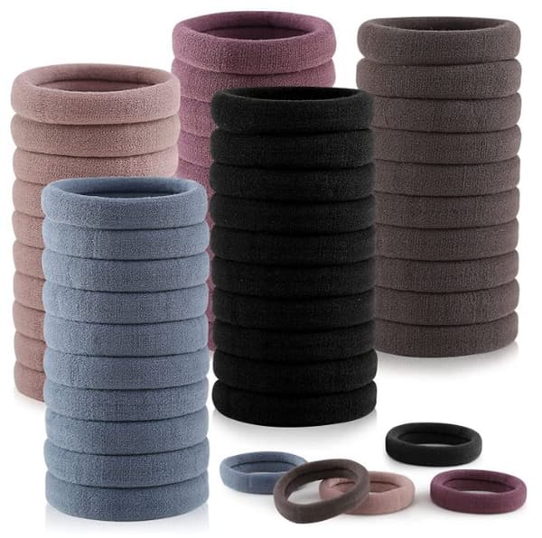 INF 100 st Hårband med hög elasticitet, nylonhårband för kvinnor och flickor