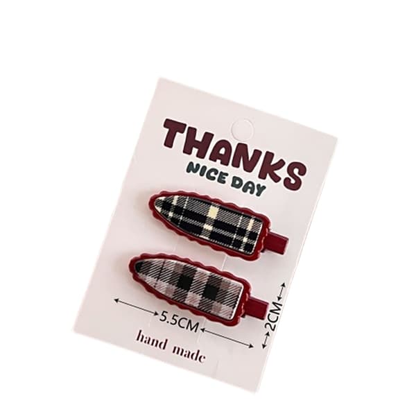 INF Vintage plaid hårspænde