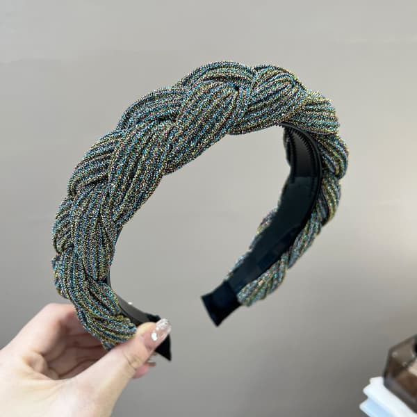 INF 4-delt grønt glitter pannebåndsett