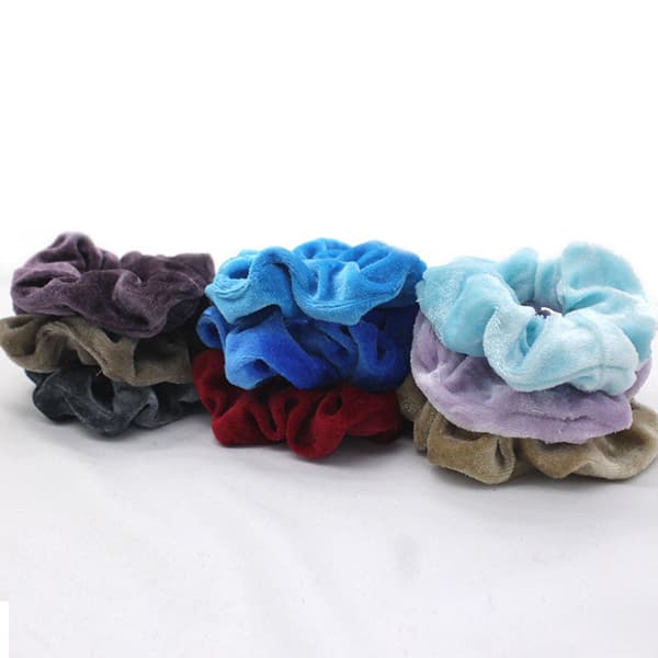 INF 20 stk. fløjls hår scrunchies til piger, bløde og tykke hårbånd til kvinder