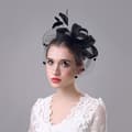 Miniatyrbilde 3 av 6: INF Elegant Mesh Fascinator Hat med Fjær