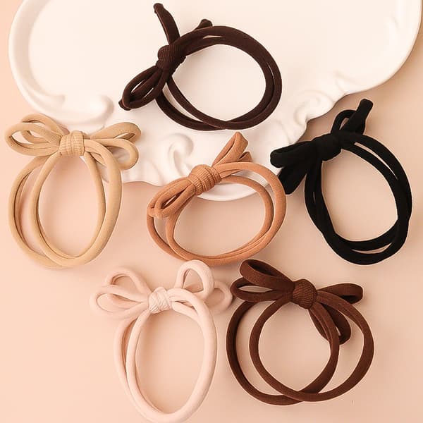 INF 10 stk. Butterfly Knot Hårbånd, Hårbånd med Høj Elasticitet