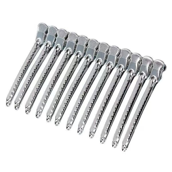 INF Aluminium Hårklemmer 12-pak  S