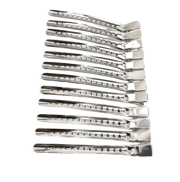 INF Aluminium Hårklemmer 12-pak  L