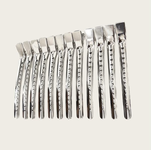 INF Aluminium Hårklemmer 12-pak  L