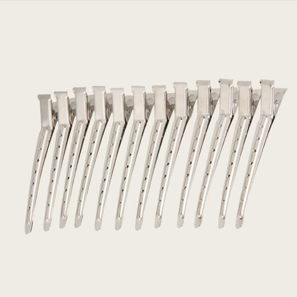 INF Stora Hårklämmor i Metall, Stylingklämmor 12-pack