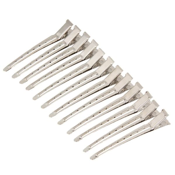 INF Stora Hårklämmor i Metall, Stylingklämmor 12-pack