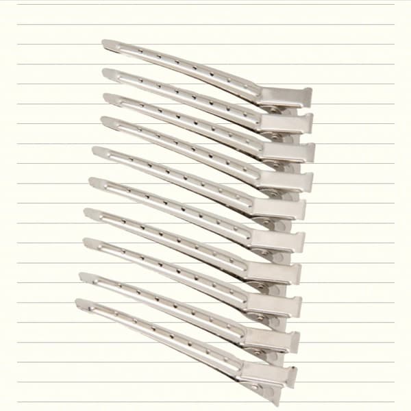 INF Store metalhårklemmer, hårstylingsklemmer 10-pack