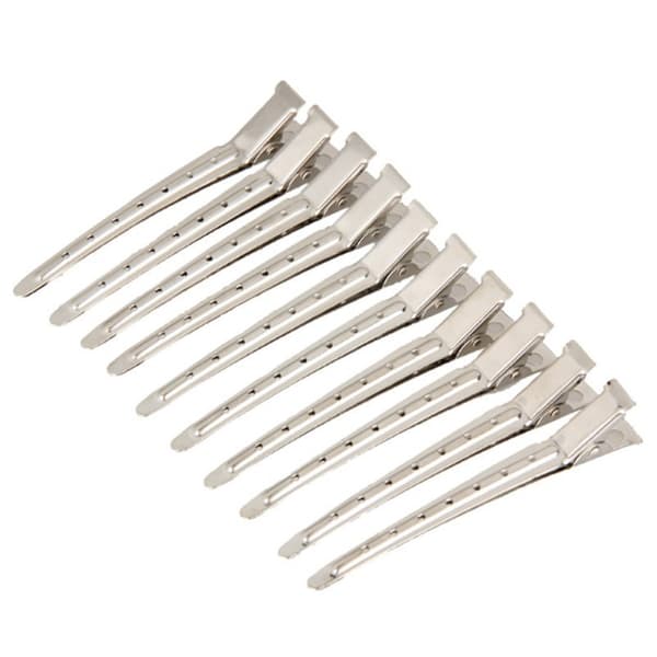 INF Store metalhårklemmer, hårstylingsklemmer 10-pack