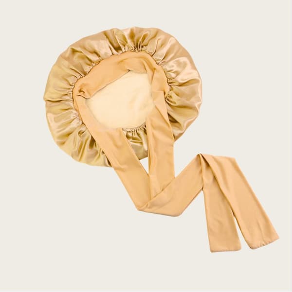 INF Dubbellagers Satin Elastisk Streamer Sovmössa - Khaki