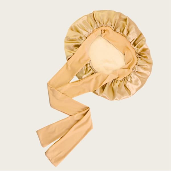 INF Dubbellagers Satin Elastisk Streamer Sovmössa - Khaki