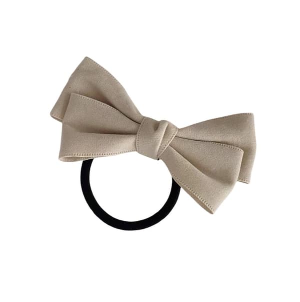 INF Chic Bowknot Hårstrikker - Sett med 2 Allsidige Hårtilbehør Hvit