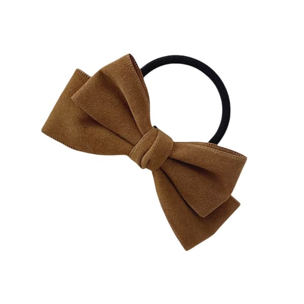 INF Chic Bowknot Hårelastikker - Sæt med 2 alsidige hårtilbehør kaffe