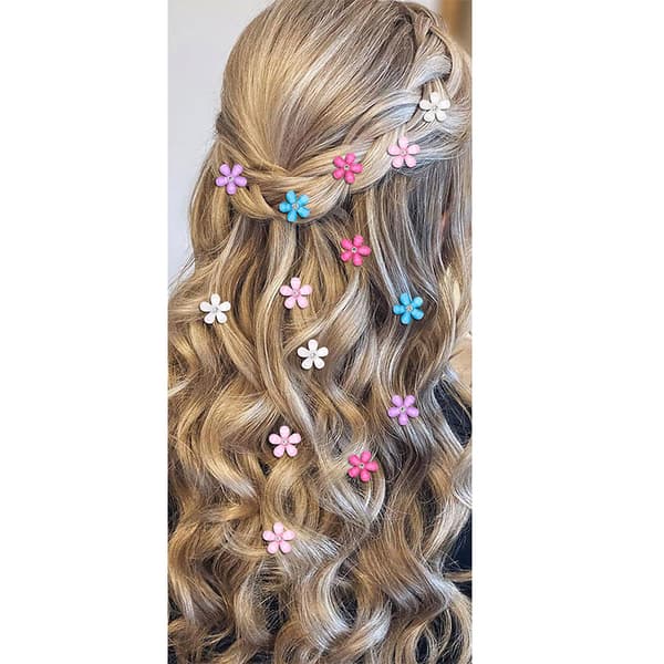INF Glitrende Rhinestone Hårtilbehørssett - Krystallblomst