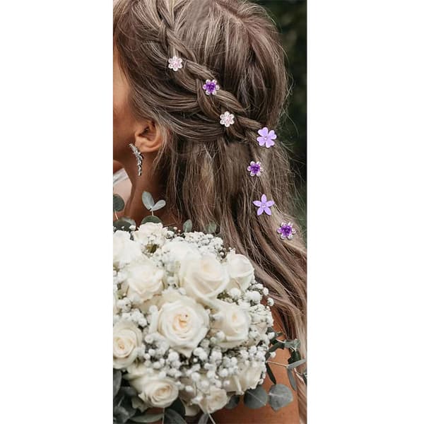 INF Elegant Rhinestone Hårtilbehørssett - 20 deler Lilla