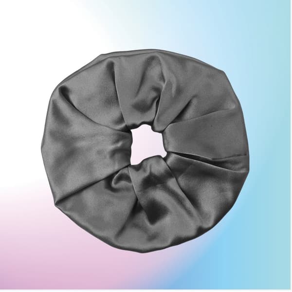 INF 19 Momme 9cm Silke Hår Scrunchie - Skonsam Håraccessoar Grå