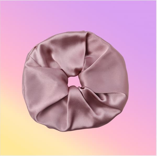 INF 19 Momme 9cm Silke Hår Scrunchie - Skonsam Håraccessoar Rosa