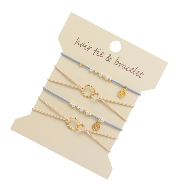 INF Pearl Heart Hårstrikk Armbånd - Stilig & Allsidig