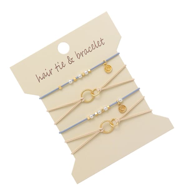 INF Pearl Heart Hårstrikk Armbånd - Stilig & Allsidig