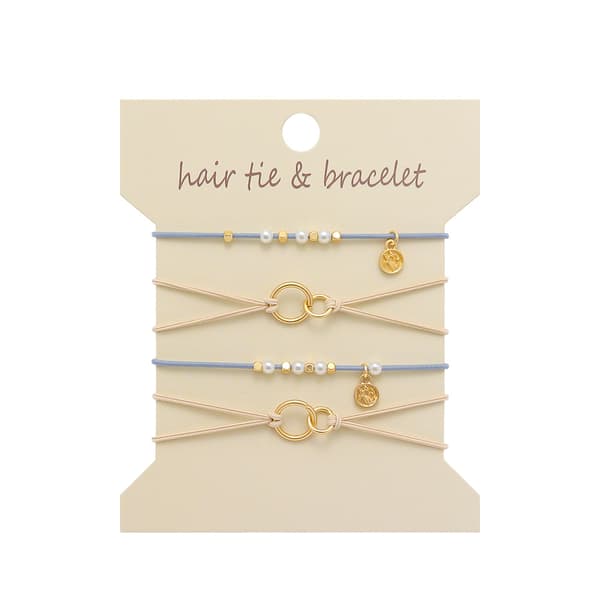 INF Pearl Heart Hårstrikk Armbånd - Stilig & Allsidig