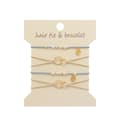 Miniatyrbilde 1 av 4: INF Pearl Heart Hårstrikk Armbånd - Stilig & Allsidig