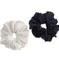 Miniatyrbilde 1 av 4: INF Chic Polka Dot Hårstrikker - Svart & Hvitt Sett med 2