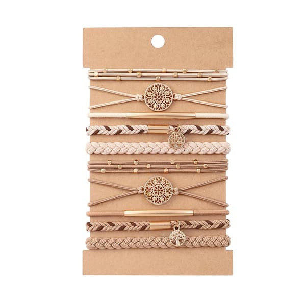 INF Chic Beige & Apricot Hårband Armband - Kraftkort