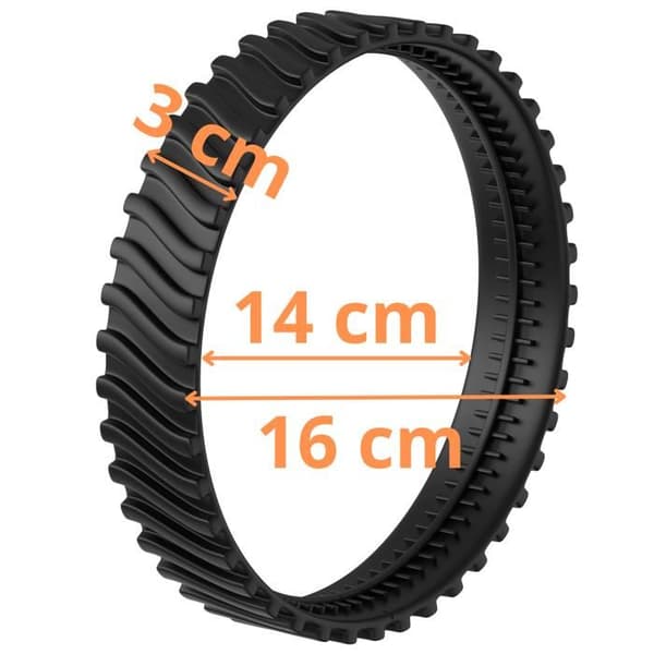 Rengöringsrobotshjul - Paket med 2 däck till Zodiac MX8 MX6 - reservdel R0526100