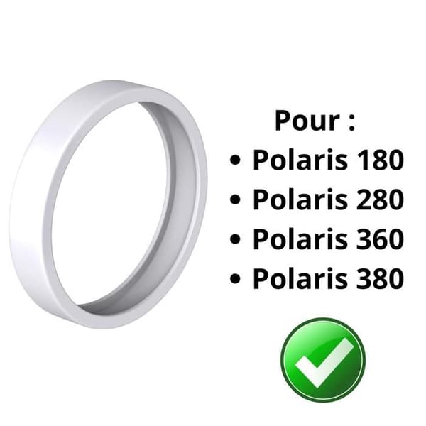 Pooltillbehör - Phonillico - Set med 3 däck - Kompatibel med Polaris 180/280/360/380 - Gummi - Svart
