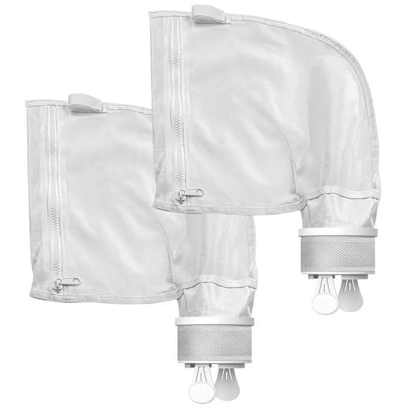 Lot 2 väskor för Polaris 280 / 480 - Filter för robotdammsugare för pool, reservnät K13/K16, slamväska med dragkedja