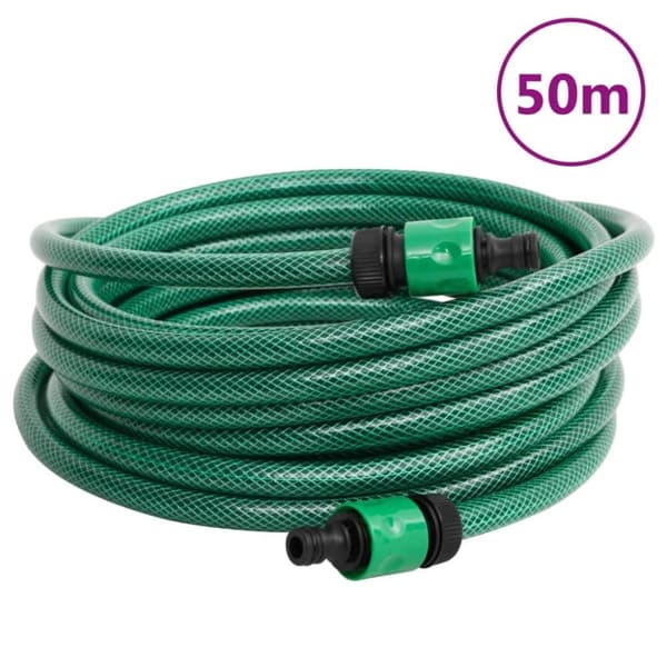 vidaXL Poolslang grön 50 m PVC
