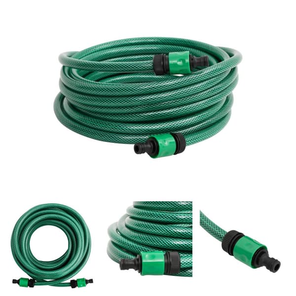 The Living Store poolslange 50 m PVC grøn -  Pool – rengøringsslanger