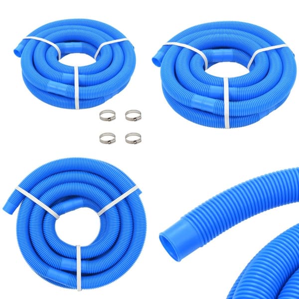 Poolslange med klemmer 38 mm 6 m blå - Poolslange - Poolslanger - Home & Living