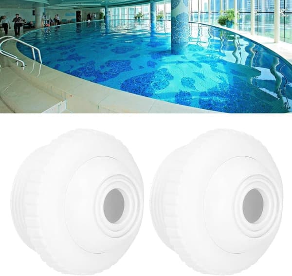 2 poolreturmunstycken, utloppsmunstycken med 1,5" öppningsbar pooltillbehör Hangängade munstycken för pooler
