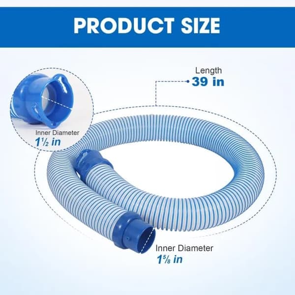 Lollanda udskiftningsslange til Zodiac MX6/MX8 poolrensesystem – Poolsystemer R0527700 Twist-Lock rengøringsslange, 39 tommer