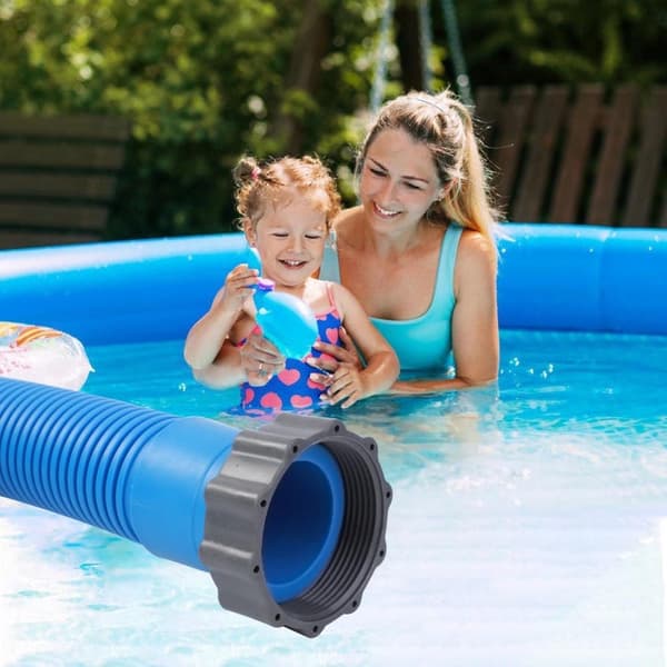 Bomclap 2-pack Poolslang/Poolrengöringsslangar blå 1,5" x 150 cm