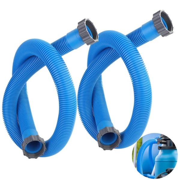 Bomclap 2-pack Poolslang/Poolrengöringsslangar blå 1,5" x 150 cm