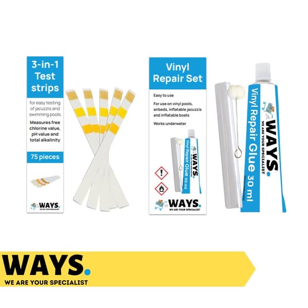 WAYS - Poolunderhåll - Underhållspaket Medium Deluxe + - Från 2500 till 25 000 liter