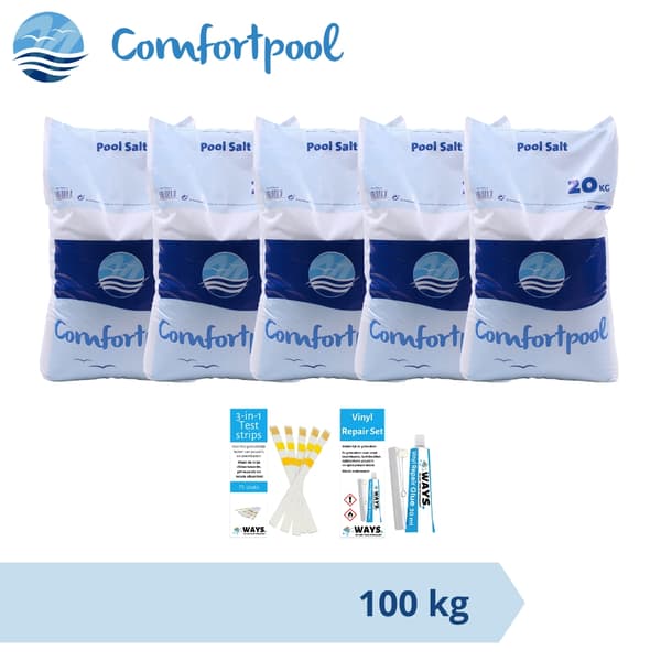 Value Pack - Uima-allassuola - 100 kg (5 x 20) & WAYS korjaussarja ja testiliuskat