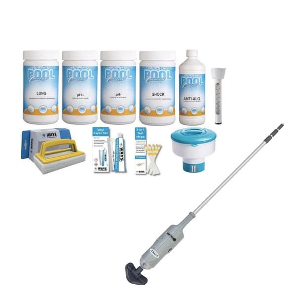 WAYS - Poolvedligeholdelse - Pakke Stor Deluxe & Pool Støvsuger