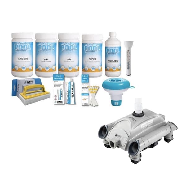 WAYS - Poolvedligeholdelse - Pakke Medium Deluxe & Automatisk poolstøvsuger